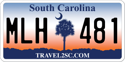 SC license plate MLH481
