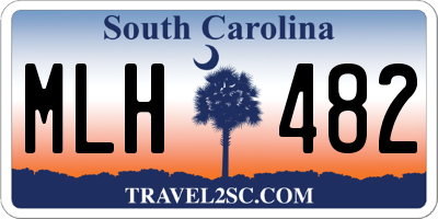 SC license plate MLH482