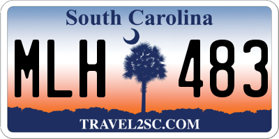 SC license plate MLH483