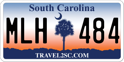 SC license plate MLH484
