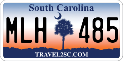 SC license plate MLH485