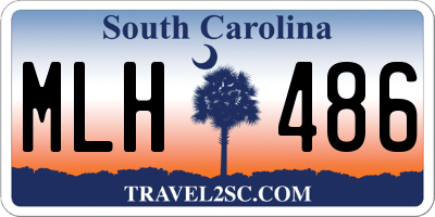 SC license plate MLH486