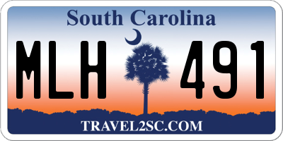 SC license plate MLH491