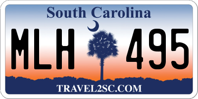 SC license plate MLH495