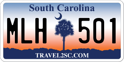 SC license plate MLH501