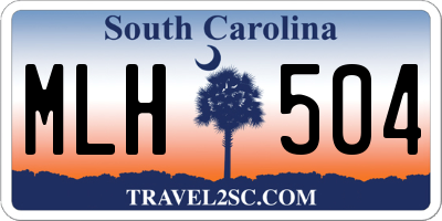 SC license plate MLH504