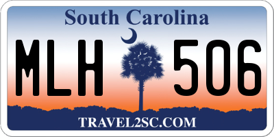 SC license plate MLH506