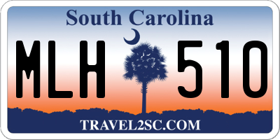 SC license plate MLH510