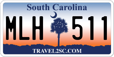 SC license plate MLH511