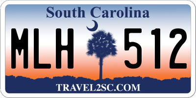 SC license plate MLH512