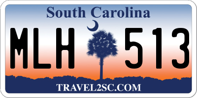 SC license plate MLH513