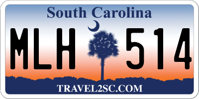 SC license plate MLH514