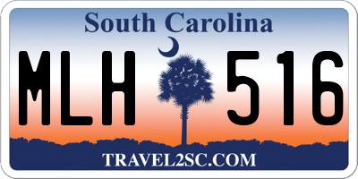 SC license plate MLH516