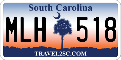 SC license plate MLH518