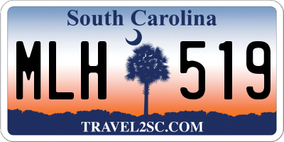 SC license plate MLH519