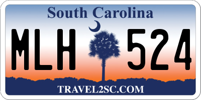 SC license plate MLH524