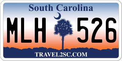 SC license plate MLH526