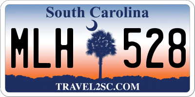 SC license plate MLH528