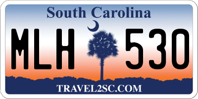 SC license plate MLH530