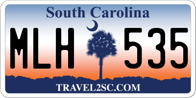 SC license plate MLH535