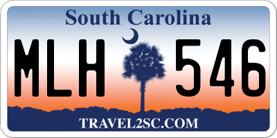 SC license plate MLH546