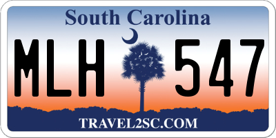SC license plate MLH547