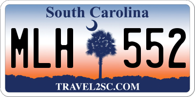SC license plate MLH552