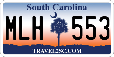 SC license plate MLH553