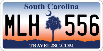 SC license plate MLH556