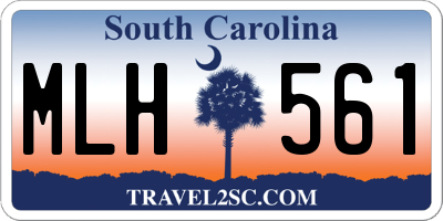 SC license plate MLH561