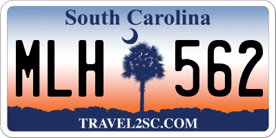 SC license plate MLH562