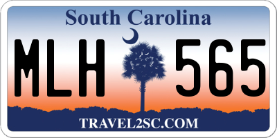 SC license plate MLH565