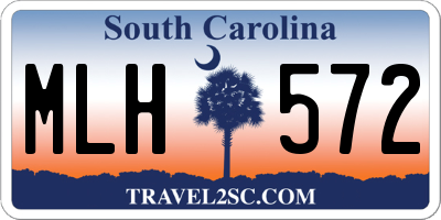 SC license plate MLH572