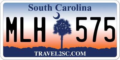 SC license plate MLH575
