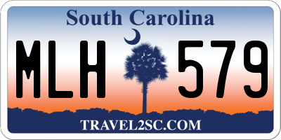 SC license plate MLH579