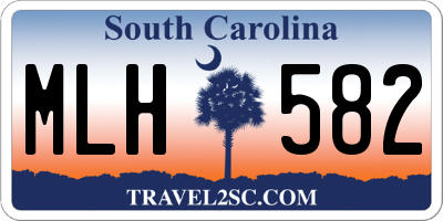 SC license plate MLH582