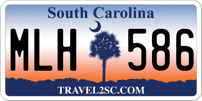 SC license plate MLH586