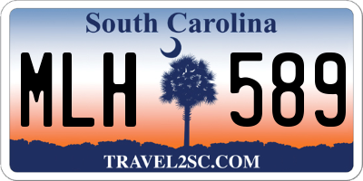 SC license plate MLH589