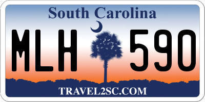 SC license plate MLH590