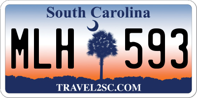 SC license plate MLH593