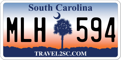 SC license plate MLH594