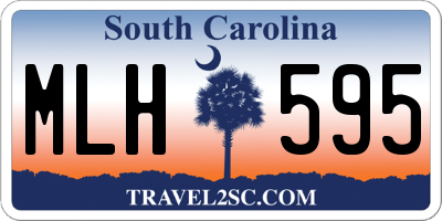 SC license plate MLH595