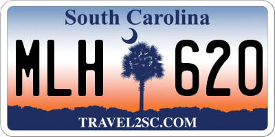SC license plate MLH620