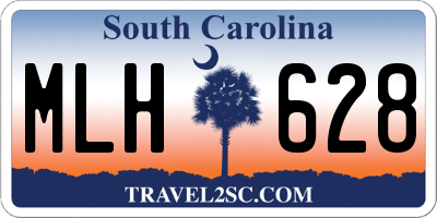 SC license plate MLH628