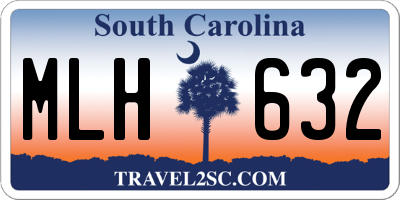 SC license plate MLH632