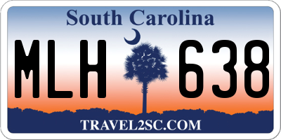 SC license plate MLH638