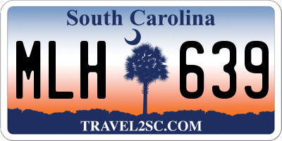 SC license plate MLH639