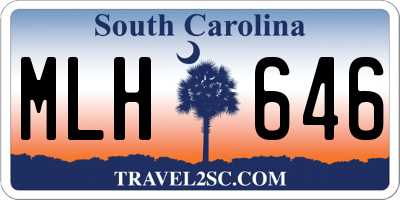 SC license plate MLH646