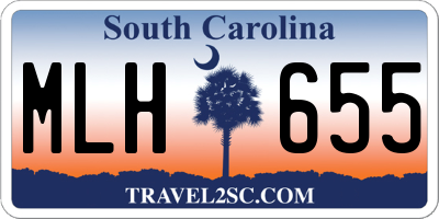 SC license plate MLH655