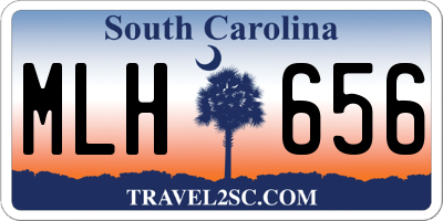 SC license plate MLH656